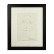 HENRI MATTISSE. TETE DE FEMME.