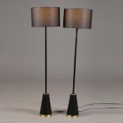 FLOOR LAMPS, A PAIR.