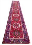 ANTIQUE PERSIAN HERIZ RUNNER