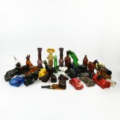 A COLLECTION OF AVON NOVELTY AFTERSHAVE BOTTLES.
