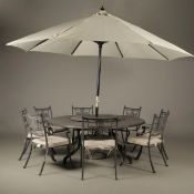 GARDEN DINING SET. (10).