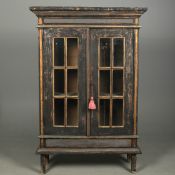 A EUROPEAN PAINTED BOOKCASE