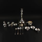 A COLLECTION OF ASSORTED SILVER AND PLATED WARE