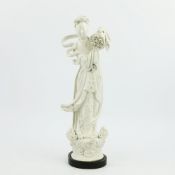 A CHINESE BLANC DE CHINE FIGURE OF GUANYIN