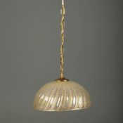 1970s ITALIAN BAROVIER & TOSO MURANO GLASS PENDANT LIGHT