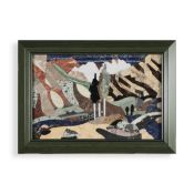 PIETRA DURA FRAMED PANEL