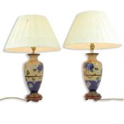 A PAIR OF ROYAL DOULTON LAMPS (2)