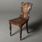 HALL CHAIR, WM IV MAHOGANY