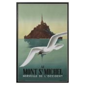 AFTER PIERRE FIX-MASSEAU LE MONT ST MICHEL TRAVEL POSTER