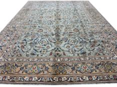 FINE PERSIAN KURK KASHAN CARPET