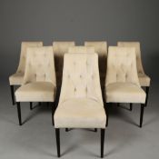 FENDI CASA DINING CHAIRS, A SET OF 8