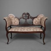 EDWARDIAN MAHOGANY SETTEE