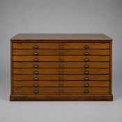A MID 20TH CENTURY ARCHITECT'S PLAN CHEST