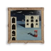 CHRISTIANO RIMASSA (AMERICAN, 1948-2006) SURREALIST PIAZZA