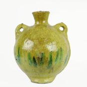 GREEN GLAZED MOROCCAN TAMEGROUTE VASE