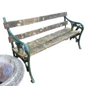 VICTORIAN STYLE GARDEN BENCH.