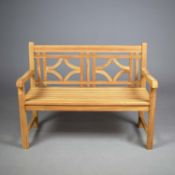 TEAK GARDEN BENCH.
