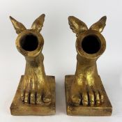FEET OF HERMES PLANTERS, A PAIR.