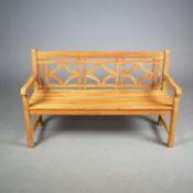 TEAK GARDEN BENCH.