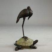 BIRD ATTOP TORTOISE FOUNTAIN.