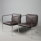 FLEXFORM ARMCHAIRS, A PAIR