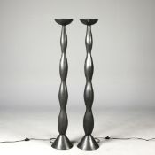 HAOS STUDIO BRONZE FLOOR LAMPS, A PAIR