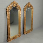 NAPOLEON III STYLE WALL MIRRORS, A PAIR