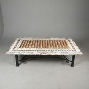 ITALIAN PIETRA DURA MARBLE COFFEE TABLE