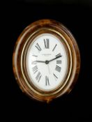 A CARTIER BAIGNOIRE ALARM CLOCK.