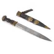 ‡ SCOTTISH BRASS-MOUNTED HIGHLAND DIRK