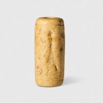 SUMERIAN LIMESTONE CYLINDER SEAL, ACQUIRED EARLY 20TH CENTURY