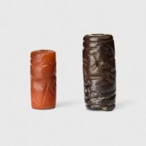 PAIR OF MESOPOTAMIAN CYLINDER SEALS, ACQUIRED EARLY 20TH CENTURY