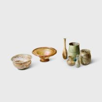 GROUP OF SEVEN ROMAN GLASS VESSELS