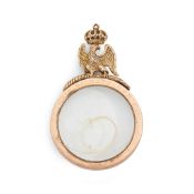 A CASED LOCK OF HAIR FROM NAPOLEON