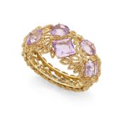 An amethyst bangle