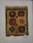 Carole Rayner (20th Century) Konya Rug, signed, mixed media, 29 x 22 cm and Tekke Style Rug, signed,