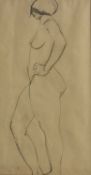 Patricia Preece (1894-1966) Female standing nude, pencil drawing, 39.5 x 20.5cm Provenance: Chorleys