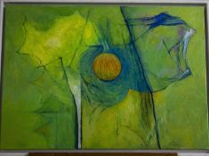 O'Rourke (21st century) Japanese Anemone, signed, oil on canvas, 50 x 70cm