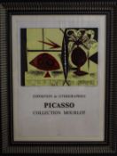 After Pablo Picasso Composition au Vase de Fleurs, lithograph in colours, for Exposition de