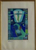 Judit Nador (1934-2016) 'Apthapi Oraque (Lupus)', pencil signed, no. 48/300 to the margin,