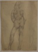 Pamela Spencer (1924-2012) The Labourers, dated 21/9/45, pencil, 38.5 x 28cm; and three further