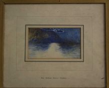 John Roddam Spencer Stanhope (1829-1908) 'Effect from Brunier', inscribed verso, watercolour, 9.5