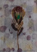 Deborah Vallance (20th/21st century) 'DVB 327', signed with initials, mixed media, 53 x 37.5cm