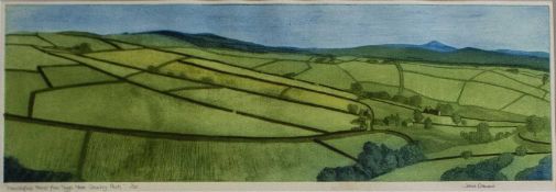 Jane Osmond (1952-2017) Macclesfield Forest from Teggs Nose Country Park, signed, titled and