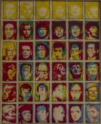 Follower of Andy Warhol (1928-1987) Icons of the 20th century, lithograph in colours, 30 x 24cm