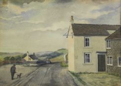 W. Earl (?) The Barrel Inn, near Abney, Derbyshire, indistincly signed and dated 1969,