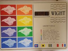 Stephen Nicoll (b.1946) Holiday Postcard Series no.8 - Wight, signed in pencil and dated 5/3/91,