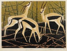 James T. A. Osborne (1907-1979) 'Gazelles', pencil signed and inscribed with title to the margin,
