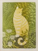 Margaret Green (20th Century School) Ginger Jack, 1993 linocut engraving, numbered 5/25 signed in