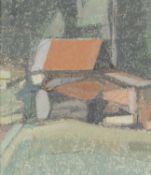 Andrew Pringle (b.1955), Barn, Gstaad, 1993, oil on board, signed, titled and dated to frame verso,
